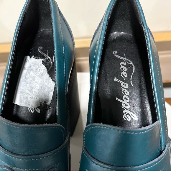 🌸FREE PEOPLE🌸 Zoe Platform Loafer in Jade Size: 36 - Picture 9 of 11